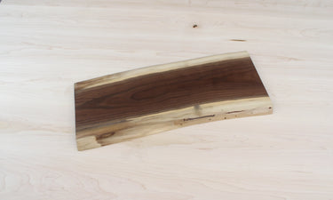 Live Edge Ready to Ship Black Walnut Finished Charcuterie Slab 12